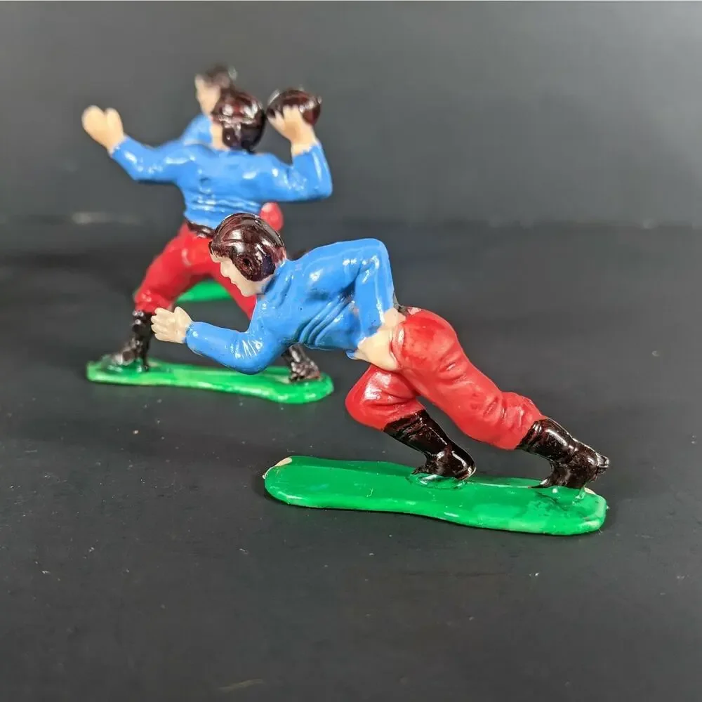 Cake Toppers for Football Players Birthday Cake Plastic Red Vs Blue 6
